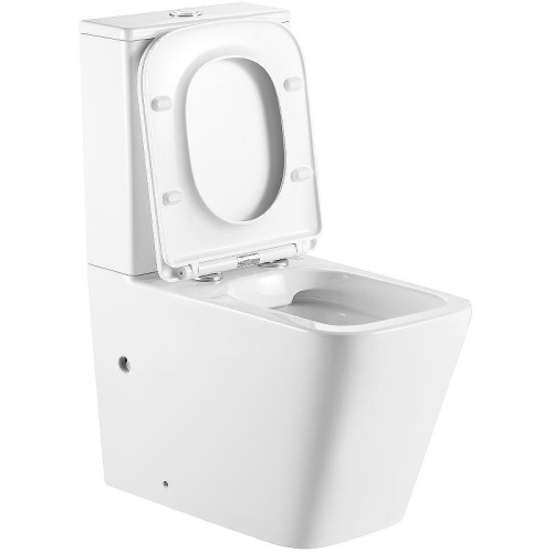 Унитаз-компакт напольный с бачком Тритон Corso Щ0000057976 белый с сиденьем микролифт безободковый каскадный смыв - фото 5