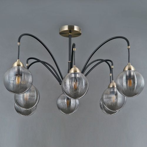 Люстра на штанге Illumico IL0433 IL0433-8PSQ-79 BK AB - фото 4