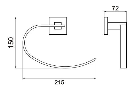 Полотенцедержатель Savol S-06563C