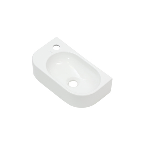 Раковина из сантехнического фарфора Melana 78204R-805 41х22 подвесная цвет белый - фото 4