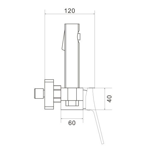 Гигиенический душ со смесителем Shevanik S6105H-1 черный - фото 3