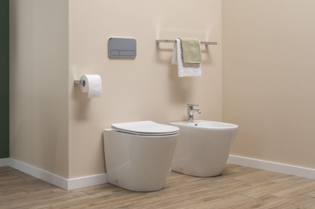 Унитаз приставной Aquanet Atago Atago 2.0 F белый с сиденьем микролифт безободковый каскадный смыв