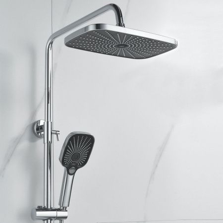 Душевая стойка Raffine F3685 настенная цвет хром