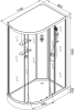 Душевая кабина AvaCan EM1511RNLED+GM 110х80 асимметричная без крыши ориентация правая