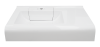 Раковина мебельная из искусственного камня Marko Корса 80 5234800 80х50 подвесная цвет белый
