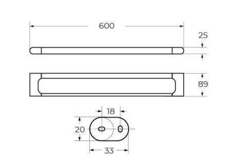 Полотенцедержатель Art&Max PLATINO AM-E-3924-MB