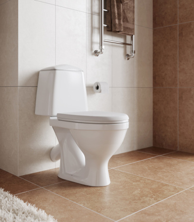 Унитаз-компакт напольный с бачком Santeri Соната 1P2062S0000BF белый с сиденьем микролифт каскадный смыв