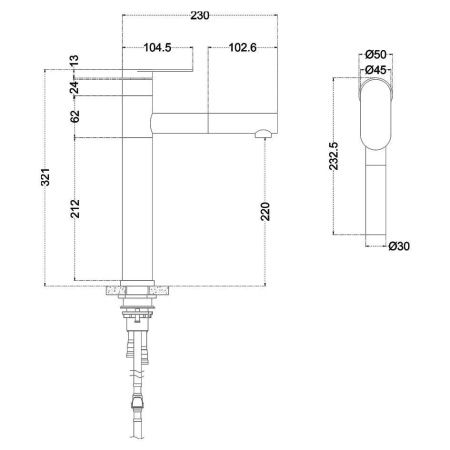 Смеситель для кухни Melana Stello 610303 на мойку