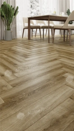 Ламинат Alpine Floor Herringbone 12 Pro New LF106-09 Дуб Марсель толщина 1.2 см 34 класс 606х101