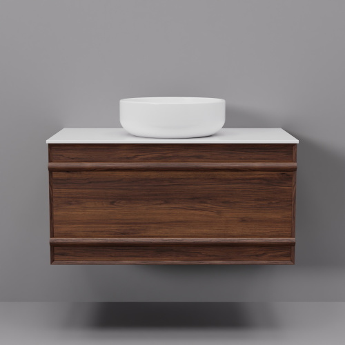 Тумба с раковиной ArtDecco Bridget (Бриджит) ABR08W22S300 80x45x40 подвесная цвет черный орех - фото 5