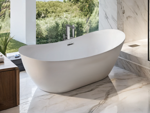Ванна акриловая Cerutti SPA CT10507 170х74 отдельностоящая овальная