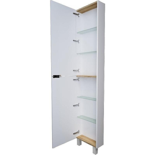 Шкаф-пенал 1MarKa Gaula У92522 40х15х190 напольный цвет белый - фото 2