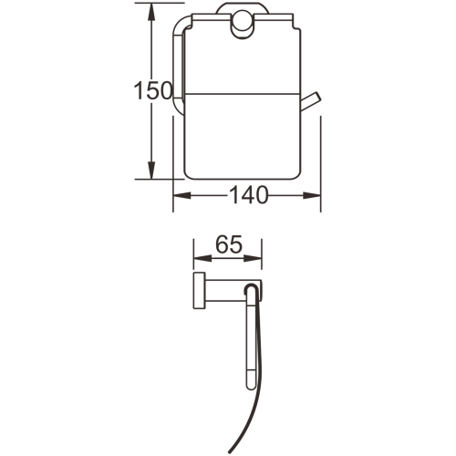 Бумагодержатель BELZ B90503 - фото 3
