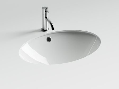Раковина из сантехнического фарфора Ceramica Nova ERA 62 см CN6081 встраиваемая цвет белый