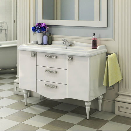 Тумба с раковиной Comforty Монако 00003132224CF 120,5х49х86
