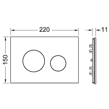Лицевая панель Tece TECEloop 9240671