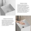 Раковина акриловая Wellsee Pure BY Wellsee 230712000 40х40 напольная цвет белый без отверстий под смеситель