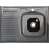 Кухонная мойка Melana 072 t L (*20) 80х60 цвет хром поверхность матовая