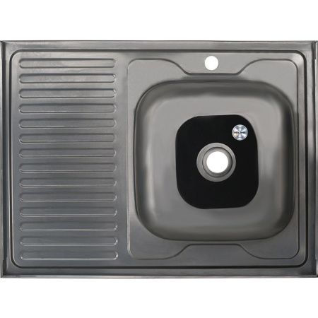 Кухонная мойка Melana 072 t L (*20) 80х60 цвет хром поверхность матовая