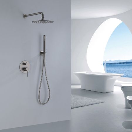 Душевая система Abber AF8818NG встраиваемая в стену цвет серый