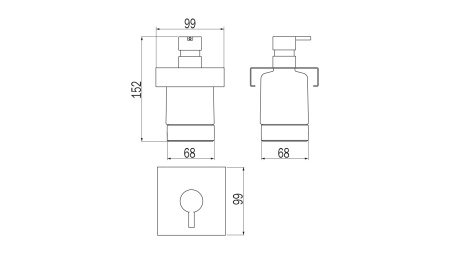 Комплект аксессуаров Inda INDISSIMA BARRA A8812MNS21