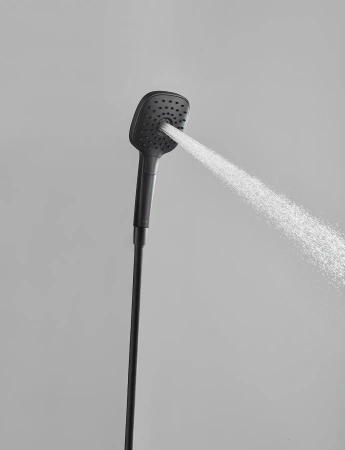 Душевая стойка Arrow AG3323SHMB настенная цвет черный с термостатом