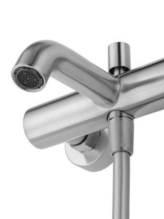 Смеситель для ванны и душа Wonzon & Woghand STICK WW-88639017-BN настенный никель