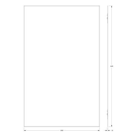 Зеркало Evoform Standard BY 0260 100х160 подвесное