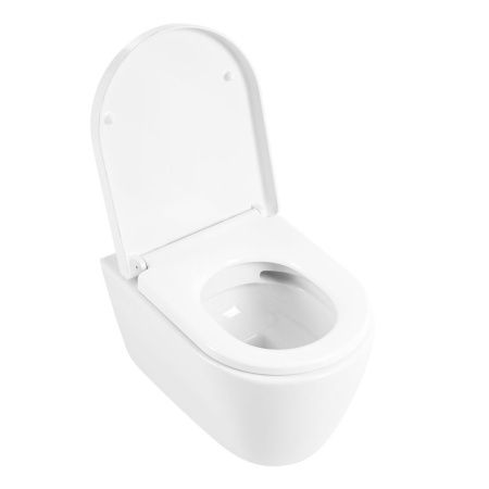 Чаша унитаза подвесная BelBagno MARINO BB105CHR цвет белый без сиденья безободковая каскадный смыв