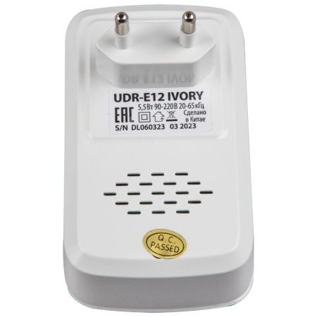 Ультразвуковой отпугиватель насекомых и грызунов Uniel UDR-E UDR-E12 Ivory