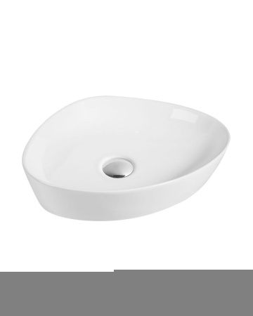 Раковина из сантехнического фарфора Orange B07-500W 50х40 накладная цвет белый