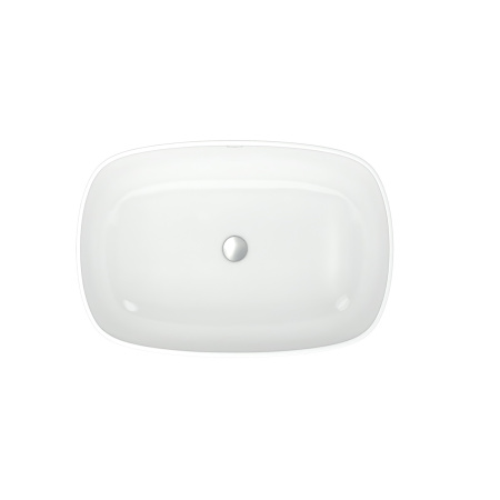 Раковина из санфаянса СанТа Купер56 56х38 накладная цвет белый