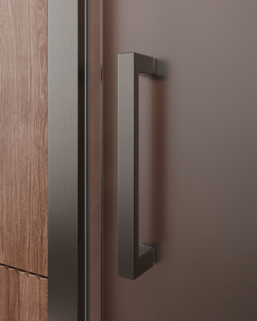 Душевая дверь Cezares MOLVENO MOLVENO-BF-1-120-P-GM 120х195 стекло рифленое профиль оружейная сталь