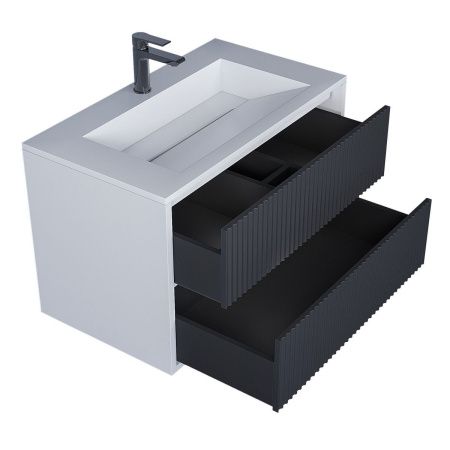 Тумба с раковиной Uperwood Next Premium 3930205167 80х50 цвет серый