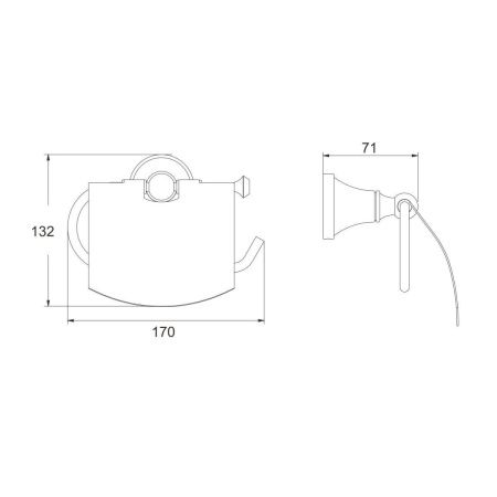 Бумагодержатель Rose RG19H RG1905H