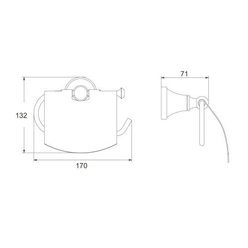 Бумагодержатель Rose RG19T RG1905T - фото 3