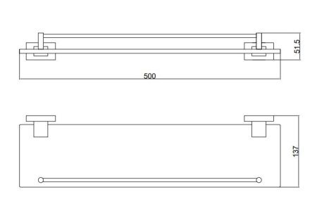 Полка в ванную комнату BELZ B90407