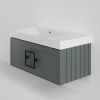 Тумба с раковиной La Fenice CUBO NFNC-01-CUB-G-90-3-90L 90х50 подвесная цвет серый