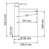 Смеситель Wasserkraft Main 4100 4103H на раковину хром