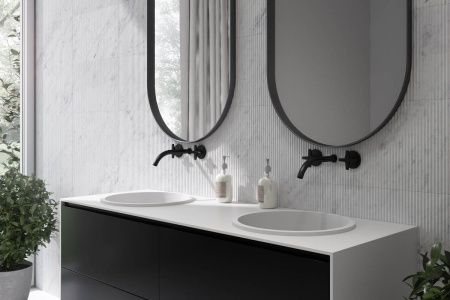 Раковина из искусственного камня Holbi URAN 1.02.015.11.3 40х40 встраиваемая цвет серый