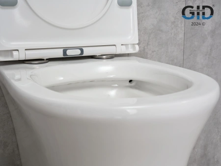 Унитаз подвесной Gid Concavo 62232Y белый с сиденьем микролифт безободковый смыв торнадо