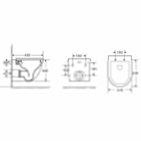 Унитаз подвесной WeltWasser 10000009941 серый с сиденьем микролифт безободковый смыв торнадо