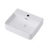 Раковина керамическая Abber RECHTECK AC2203 50х40 накладная цвет белый 1 отверстие под смеситель
