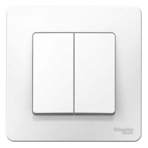 Выключатель 2-клавишный 10А Systeme Electric Blanca (Бланца) BLNVS010501 - фото 2