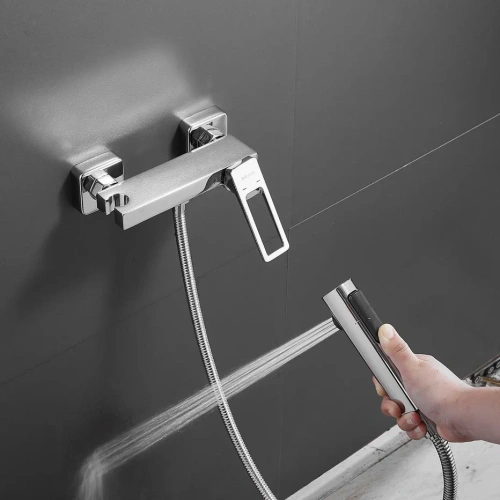 Гигиенический душ со смесителем Shevanik S6805-1 хром - фото 4