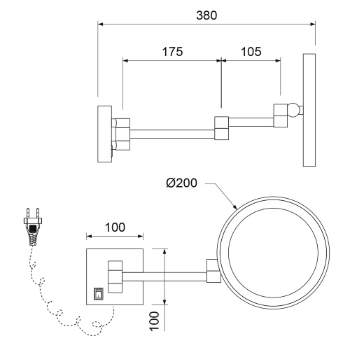 Зеркало Timo Luiro 18474/18 - фото 2