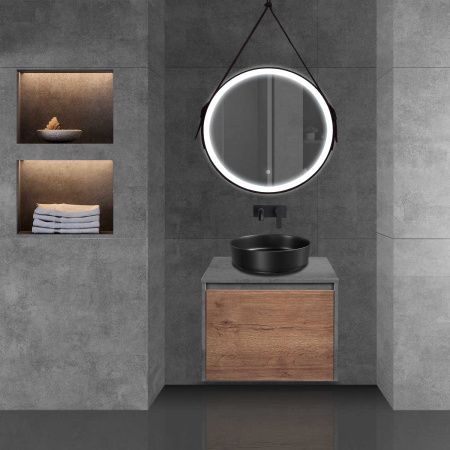 Тумба под раковину Vincea Mesa VMC-2MS600TB 60х50 подвесная цвет коричневый