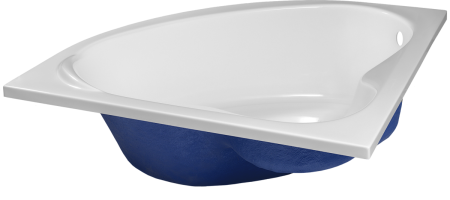 Ванна акриловая C-Bath CBS001001 120х120 угловая четверть круга