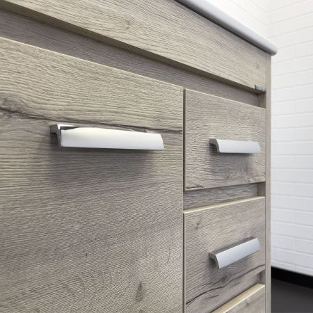 Тумба с раковиной Comforty Марио 00-00016096CF 80х50 напольная цвет серый