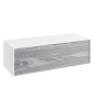 Тумба под раковину Aqwella Y GEN0310MG 100х40 подвесная цвет серый/белый